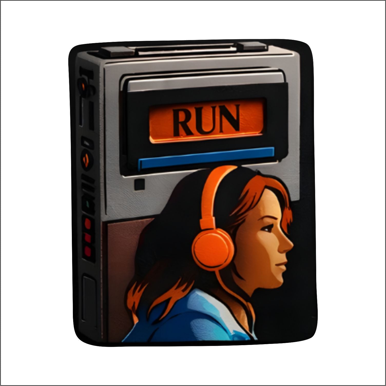 Stranger Things Run Fridge magnet