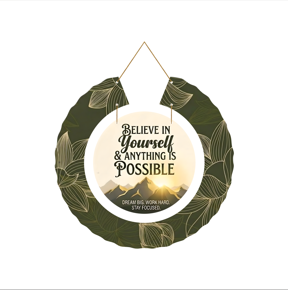 Believe in Yourself | Inspirational Wall Decor to Dream Big & Stay Focused