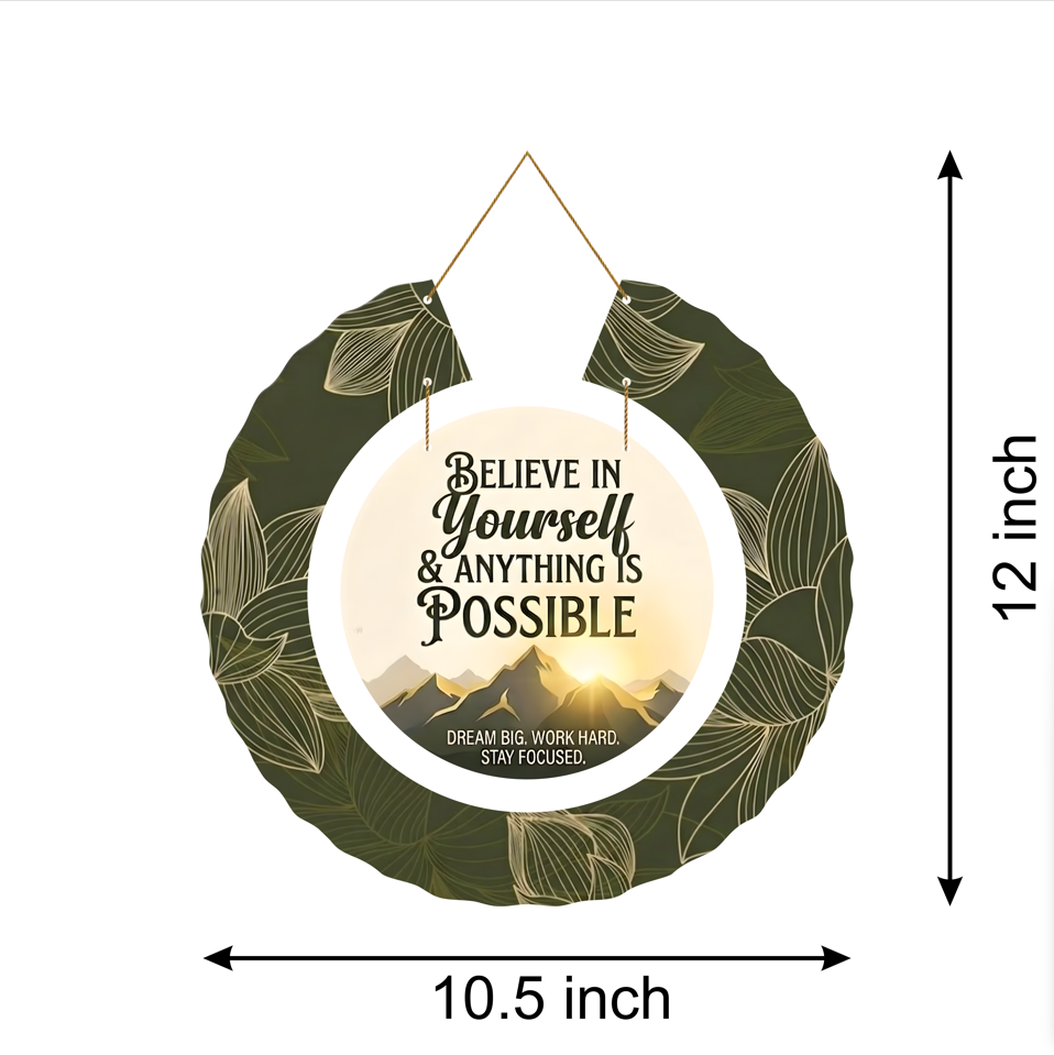 Believe in Yourself | Inspirational Wall Decor to Dream Big & Stay Focused